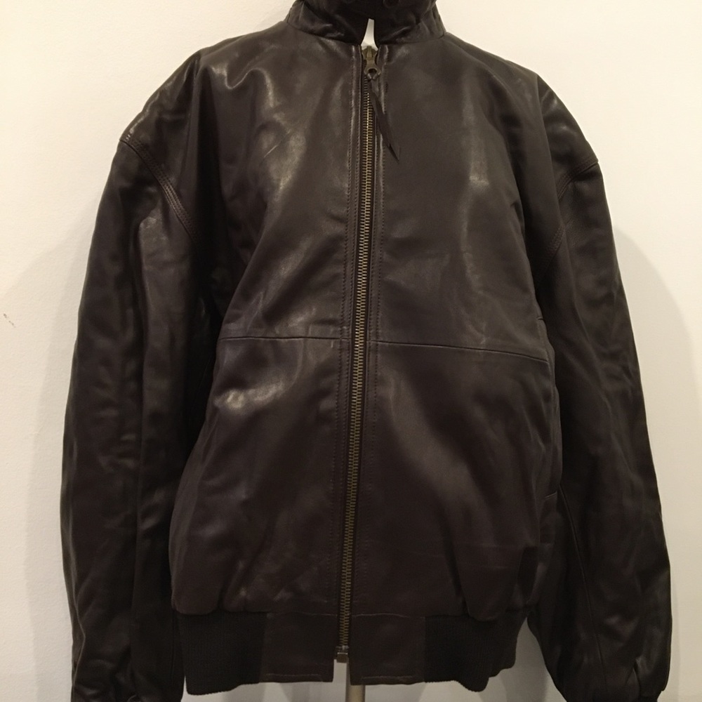 Faconnable Leather Jacket - NWT - Picture 2 of 10